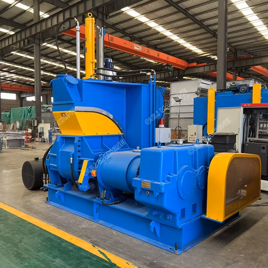 35L, 55L, 75L, 110L legierter, hydraulisch kippbarer Gummimischer, EPDM-Knetmischer / SBR-Mischmischer / NBR-Banbury-Mischer / Naturkautschuk-Innenmischer